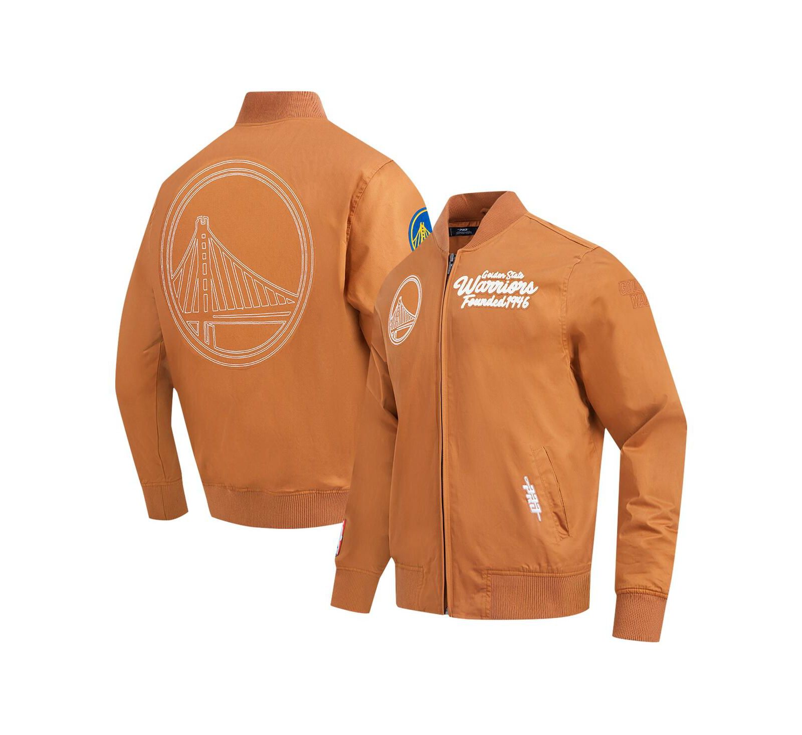 Pro Standard Мужская куртка Pro Standard Men's Brown Golden State Warriors Paint The City Full-Zip