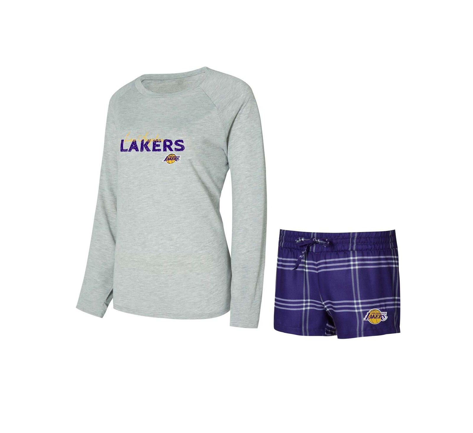 Concepts Sport комплект из топа с длинным рукавом и шорт Los Angeles Lakers для женщин