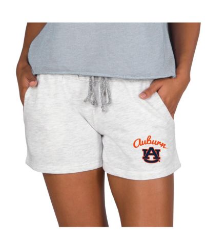 Женские шорты Concepts Sport Ash Auburn Tigers French Terry Tri-Blend
