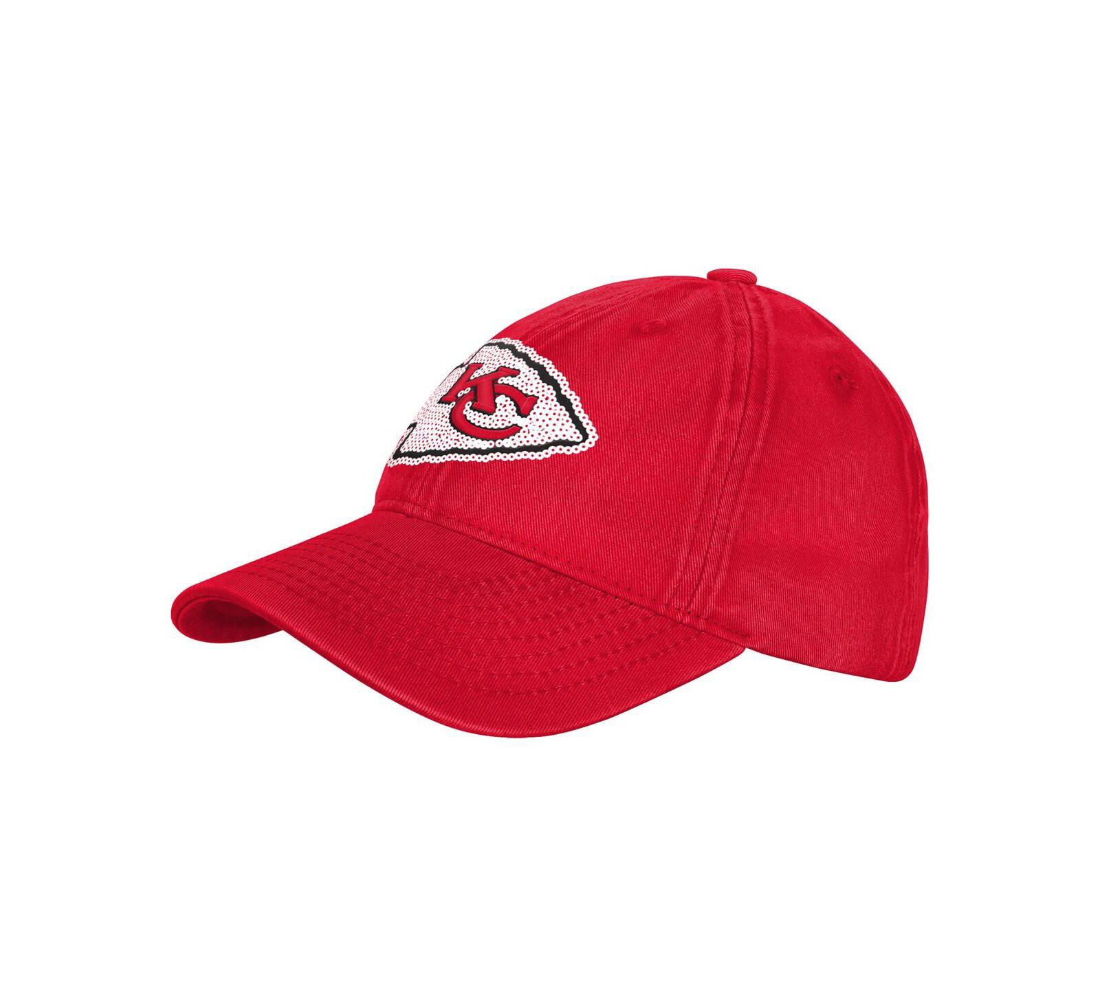 Регулируемая кепка Outerstuff Big Girls Red Kansas City Chiefs Gridiron