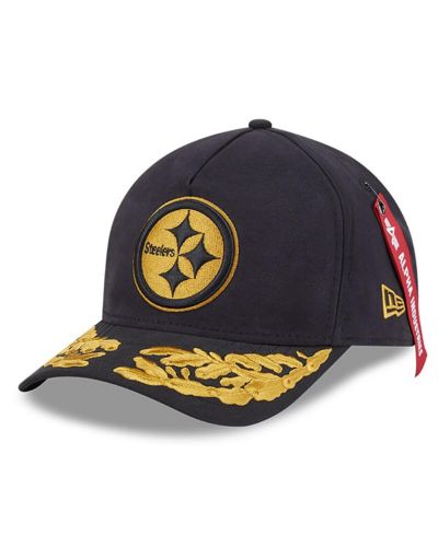 New Era Мужская кепка 9FORTY A-Frame Pittsburgh Steelers, черная, регулируемая