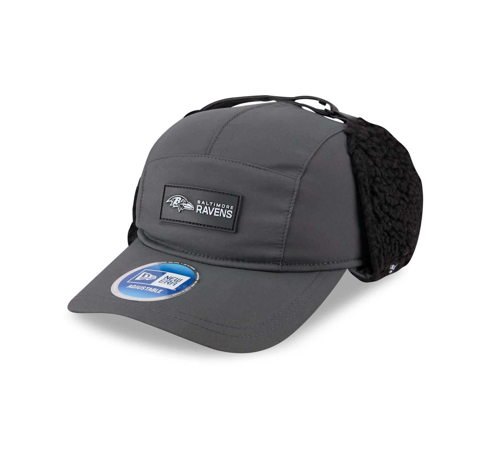 New Era Мужская бейсболка Baltimore Ravens, угольный цвет, регулируемая