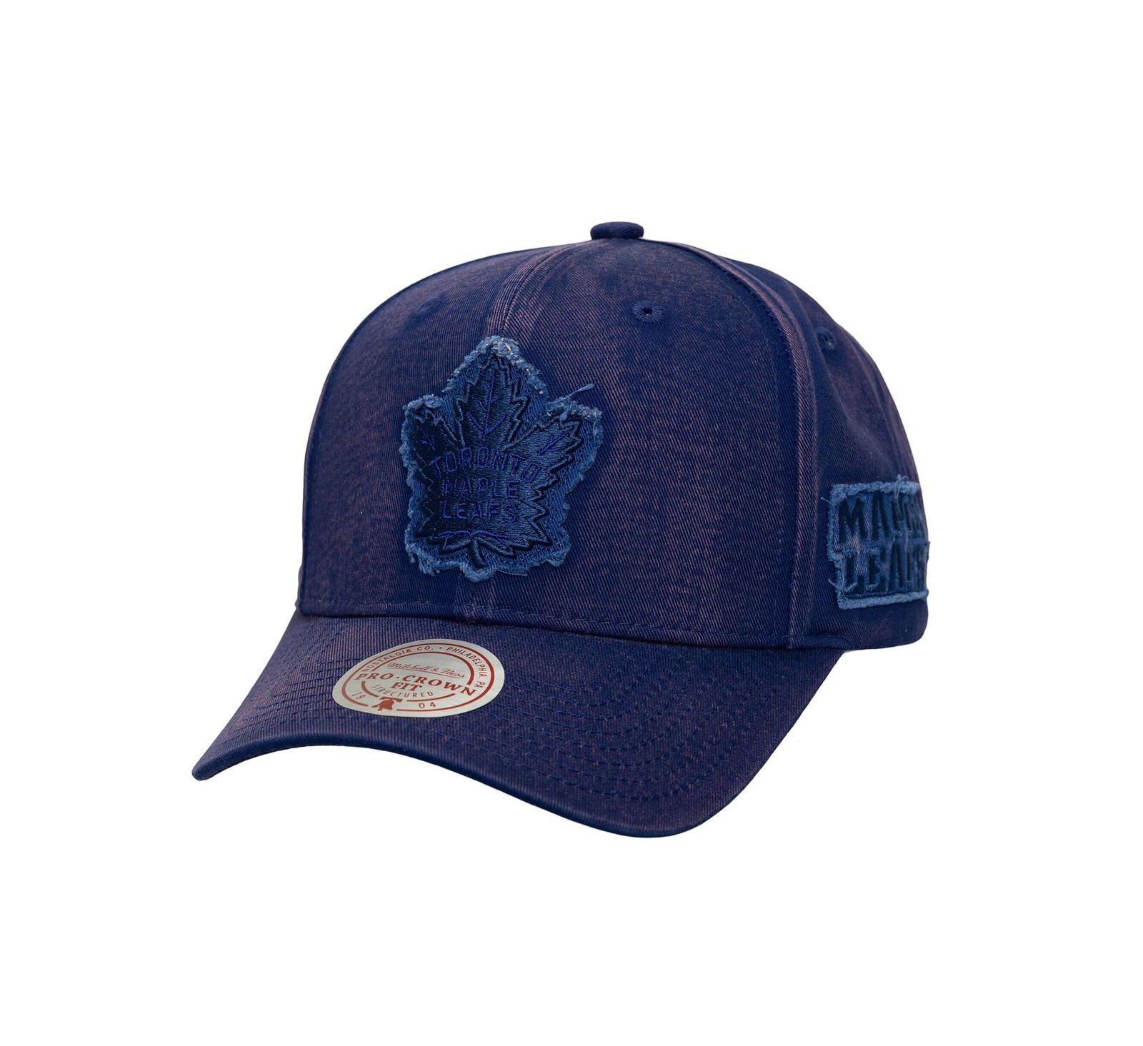 Mitchell & Ness Men's Navy Toronto Maple Leaf's Downtown Snow Wash Pro-Crown Adjustable Hat