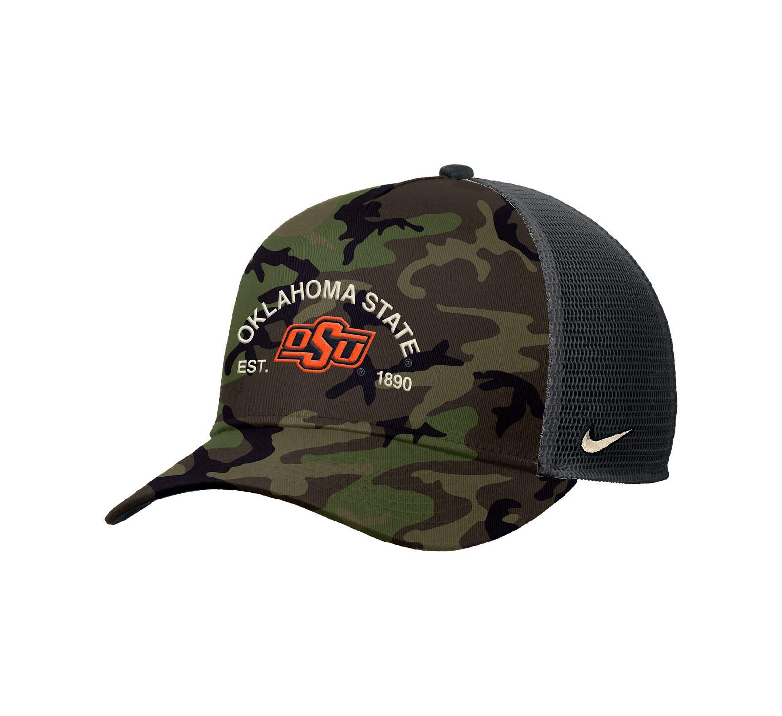 Мужская кепка Nike Oklahoma State Cowboys 2025 Military Appreciation Rise, камуфляж