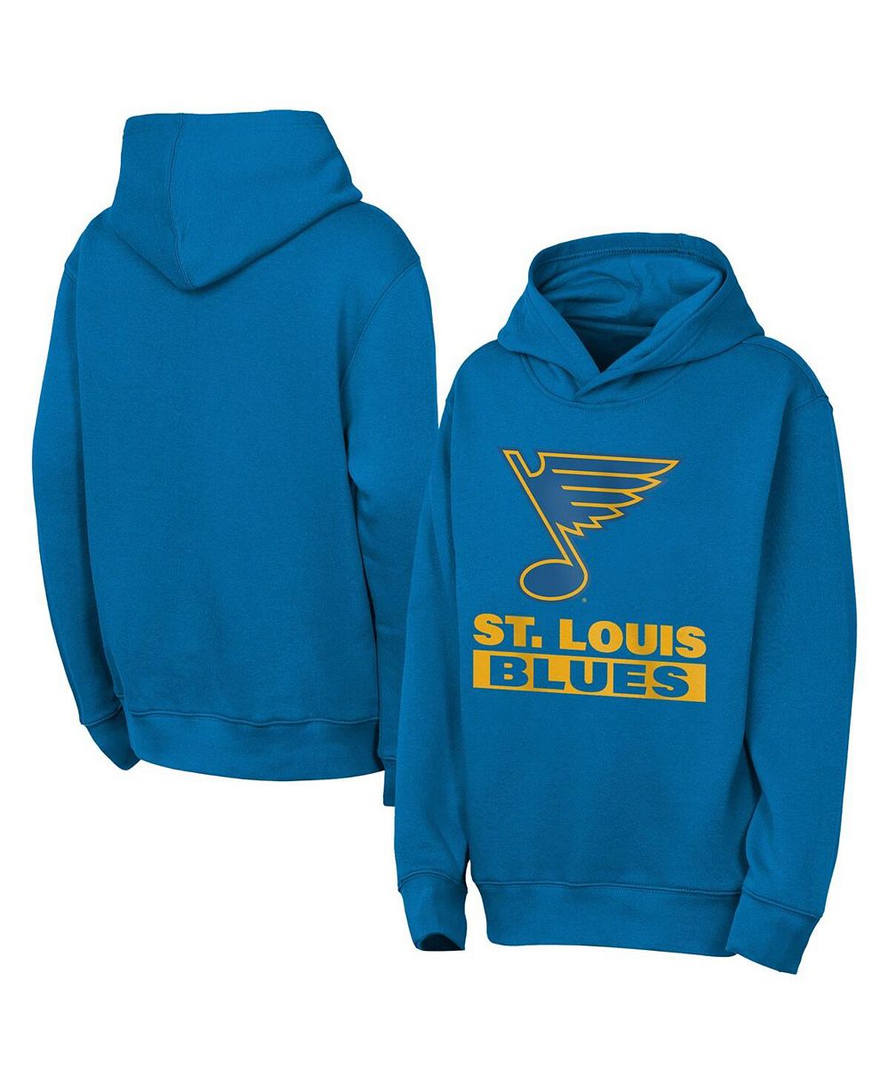 Outerstuff Худи Back to Basics для мальчиков и девочек синего цвета St. Louis Blues