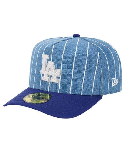 New Era Men's Blue/Royal Los Angeles Dodgers Parallel A-Frame 59FIFTY Fitted Hat