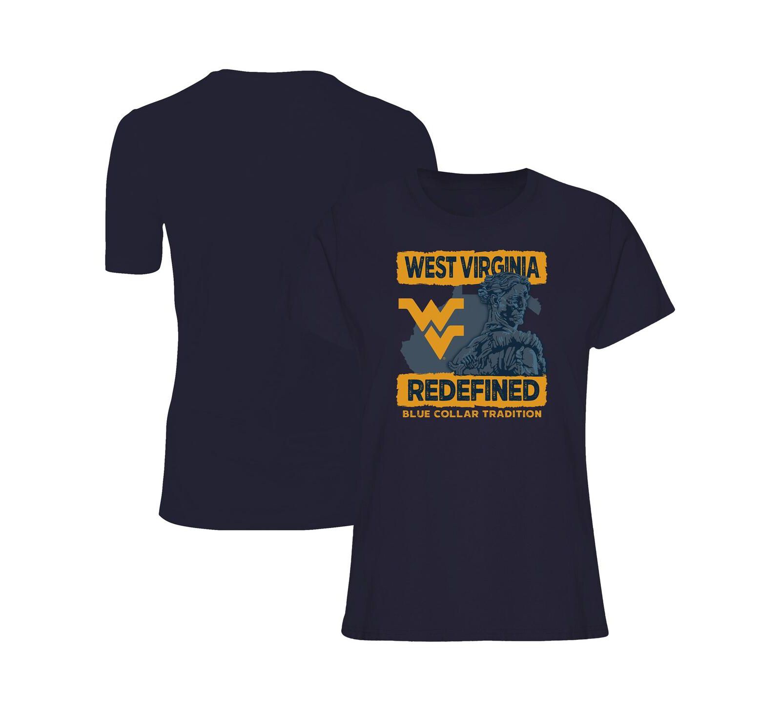 Женская футболка Image One Navy West Virginia Mountaineers Fan