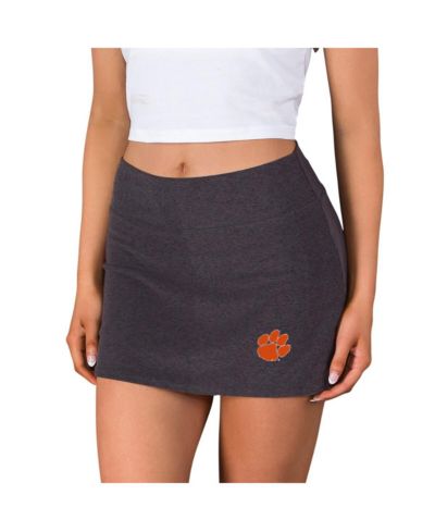 Женская юбка-шорты Concepts Sport Charcoal Clemson Tigers Centerline Knit Skort