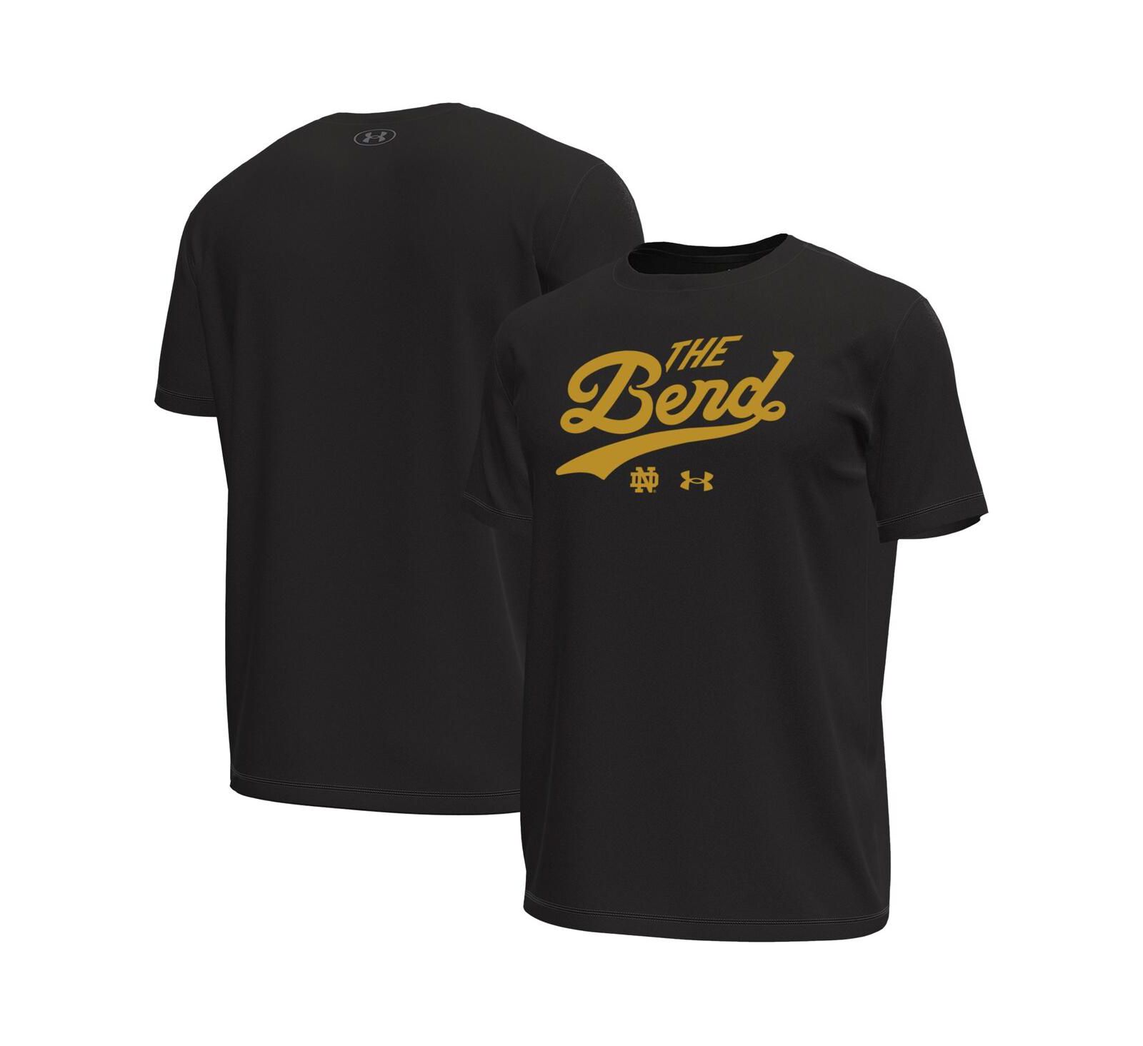 Under Armour Men's Black Notre Dame Fighting Irish The Bend Stretch T-Shirt