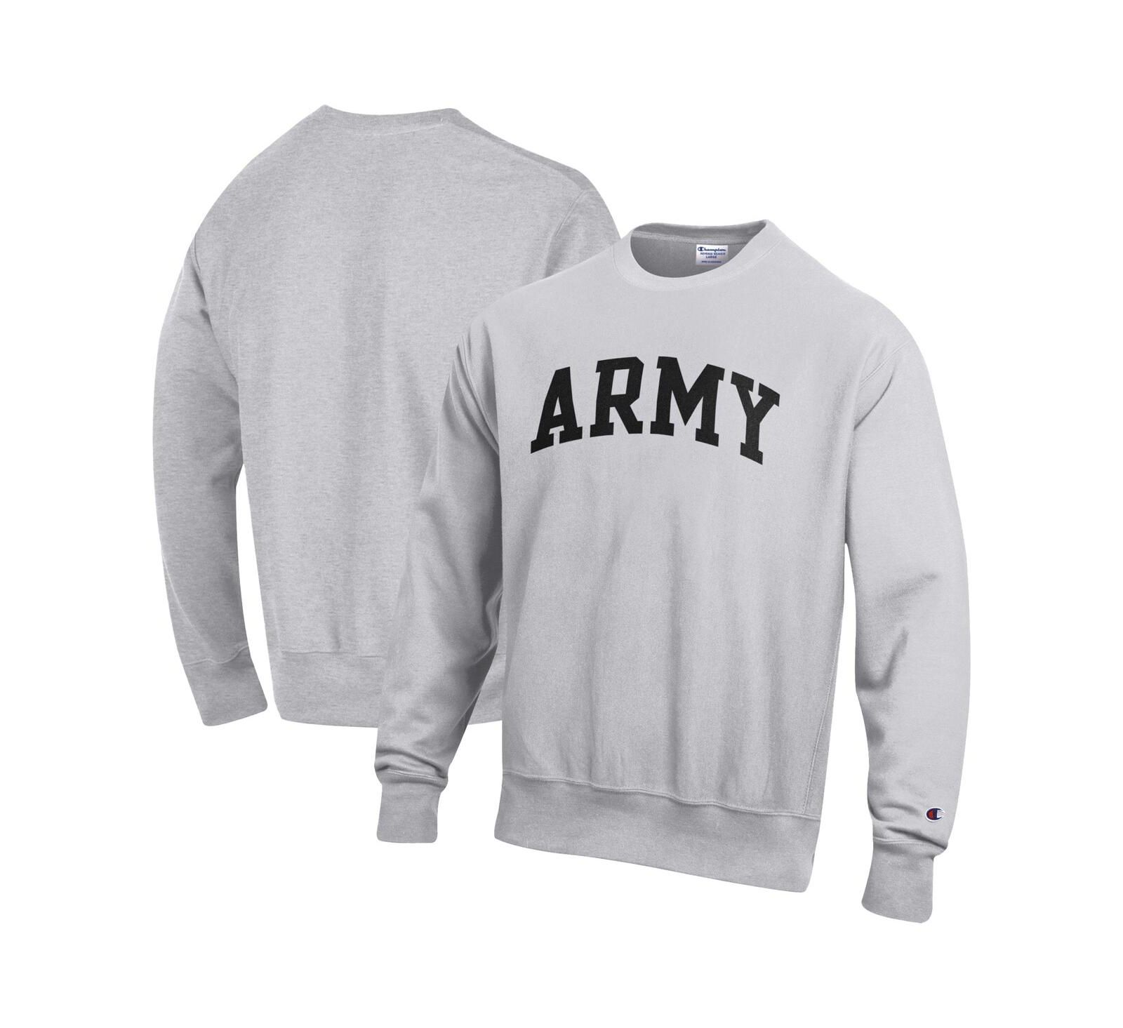Мужская флисовая толстовка Champion Gray Army Black Knights Reverse Weave