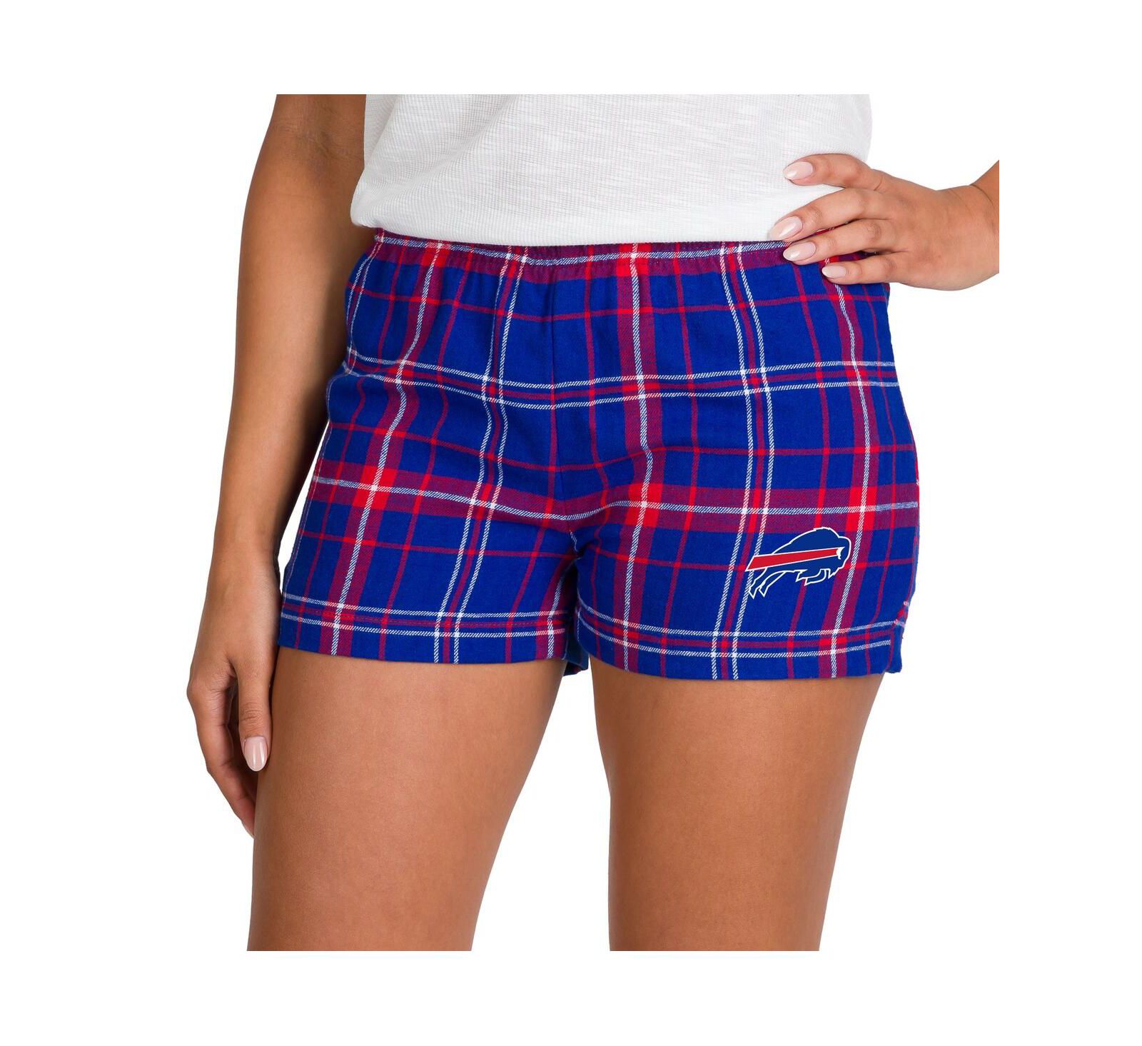 Concepts Sport Women's Royal/Red Buffalo Bills Ultimate Flannel Shorts