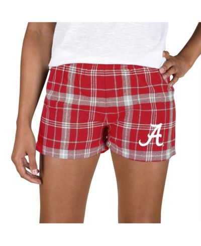 Женские фланелевые шорты Concepts Sport Alabama Crimson Tide Ultimate Crimson/Gray