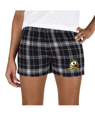 Женские шорты Concepts Sport Black/Gray Oregon Ducks Ultimate Flannel