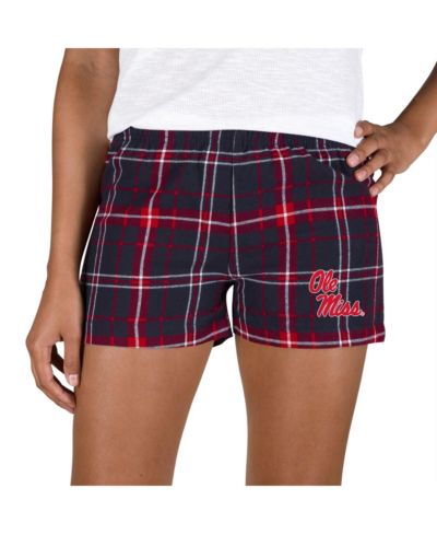 Concepts Sport Women's Navy/Red Ole Miss Rebels Ultimate Flannel Shorts