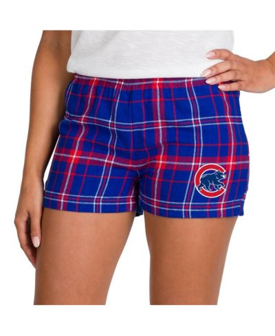 Женские шорты Concepts Sport Chicago Cubs Ultimate Flannel, Royal/Red