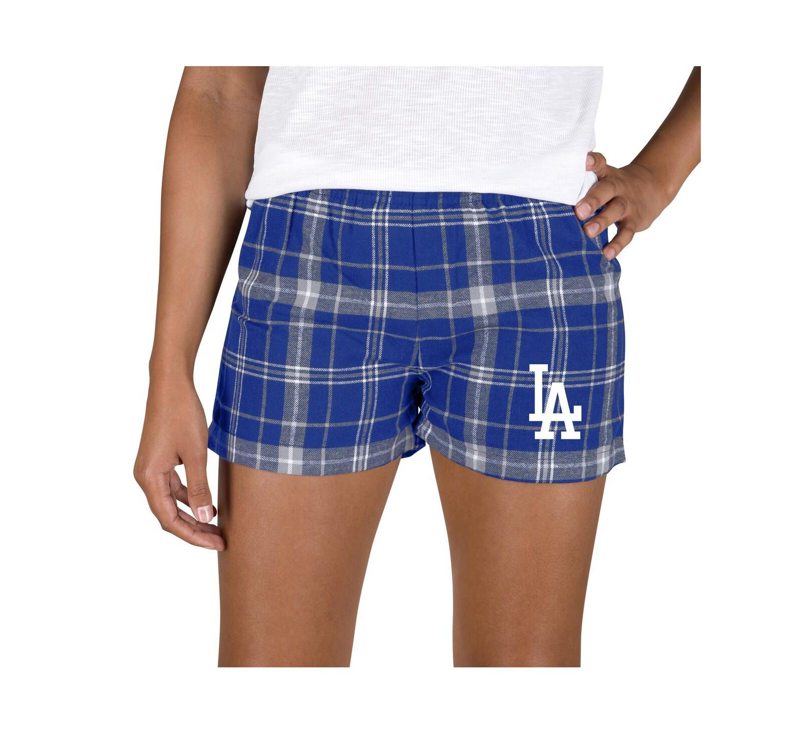 Concepts Sport Женские фланелевые шорты Los Angeles Dodgers Ultimate, Royal/Gray