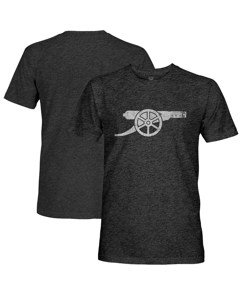1863FC Men's Black Arsenal Mono Badge Vintage Tri-Blend T-Shirt