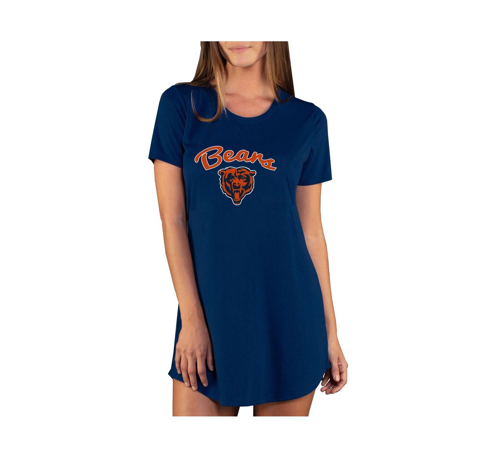 Женская ночная рубашка Concepts Sport Chicago Bears Navy