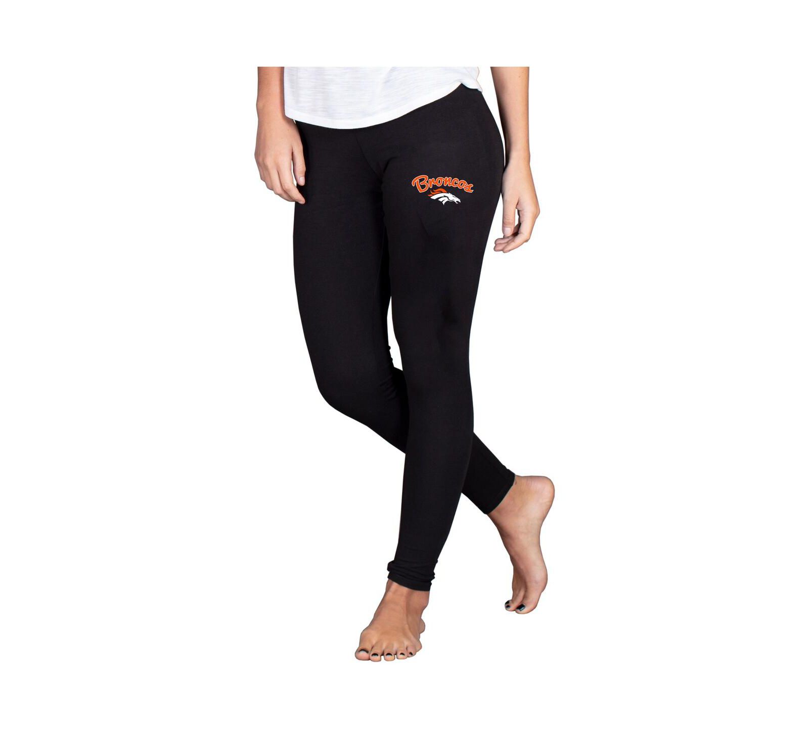 Concepts Sport Women's Black Denver Broncos Lightweight Fraction Lounge Leggings