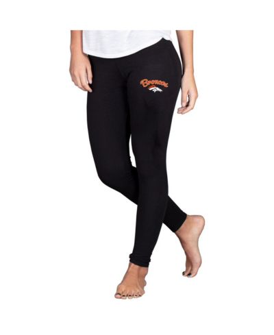 Concepts Sport Women's Black Denver Broncos Lightweight Fraction Lounge Leggings