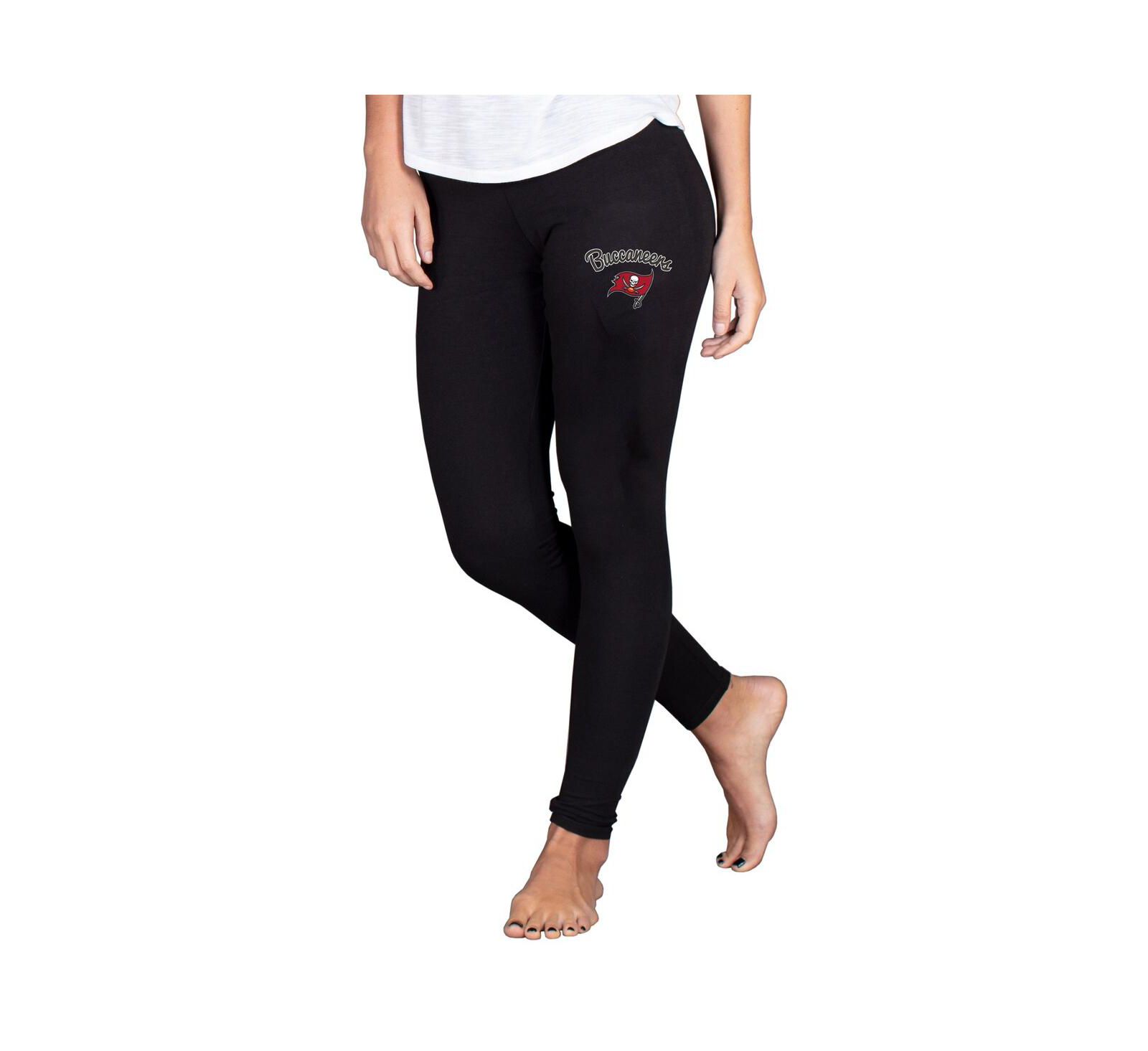 Concepts Sport Women's Black Tampa Bay Buccaneers Lightweight Fraction Lounge Leggings