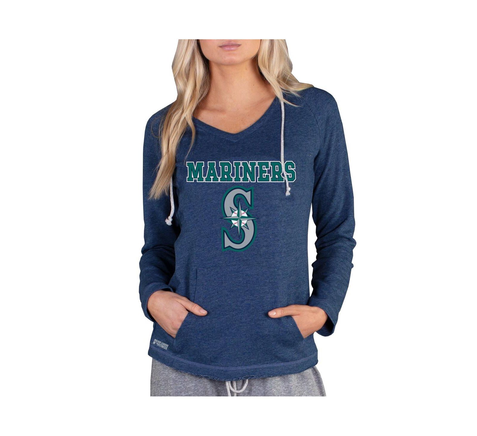 Женское худи Concepts Sport Navy Seattle Mariners Mainstream Terry Long Sleeve