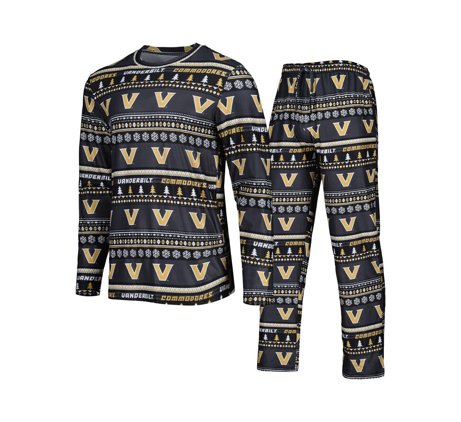 Мужской комплект для сна Concepts Sport Vanderbilt Commodores, 2 части, черный