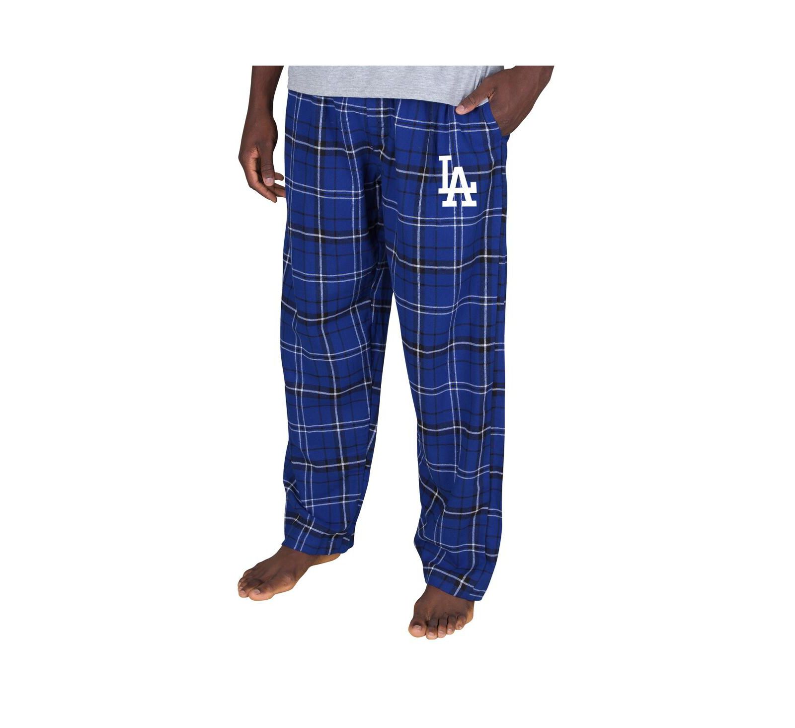 Concepts Sport Мужские фланелевые брюки Los Angeles Dodgers Ultimate Plaid