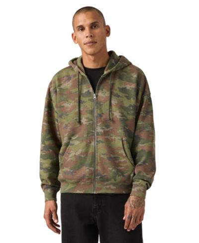 Levi's Men's Relaxed-Fit Cropped Full-Zip Hoodie