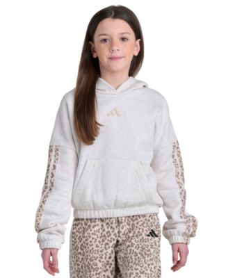 Худи adidas Girls' 8-16 Long-Sleeve Embroidered Logo