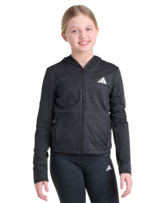 adidas Girls' 8-16 Long-Sleeve Full-Zip Hooded Jacket