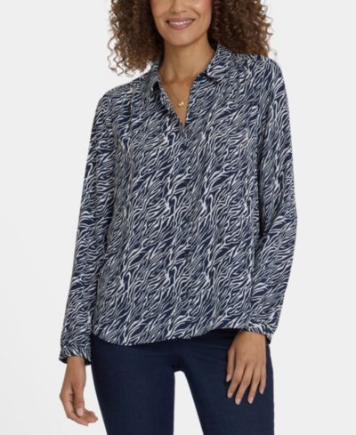 Женский топ NYDJ Point Collar Modern