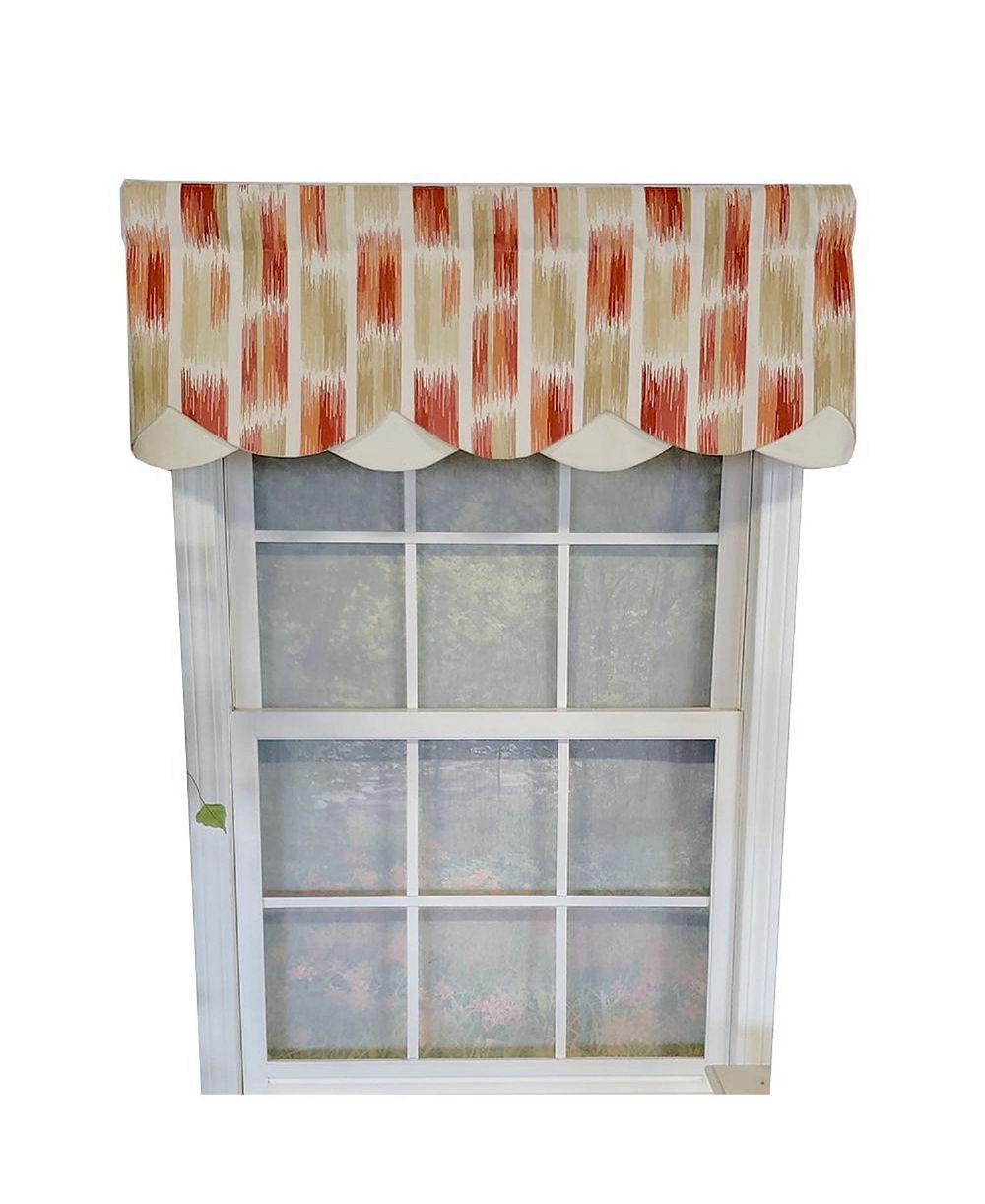 Рюш RLF Home из щётки Petticoat с подкладкой на штанге 3", роскошная и элегантная декоративная панель для окон Driftwood 50" x 15"