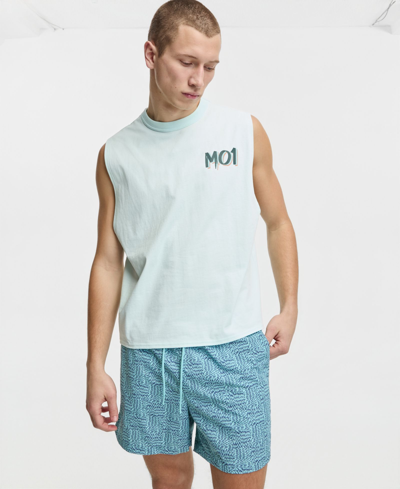 Mode of One Men's Relaxed Flamingo Muscle Tank, Macy's Exclusive