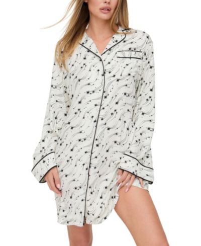 Lily and Lionel London Women's Simone Long Sleeve Nightshirt