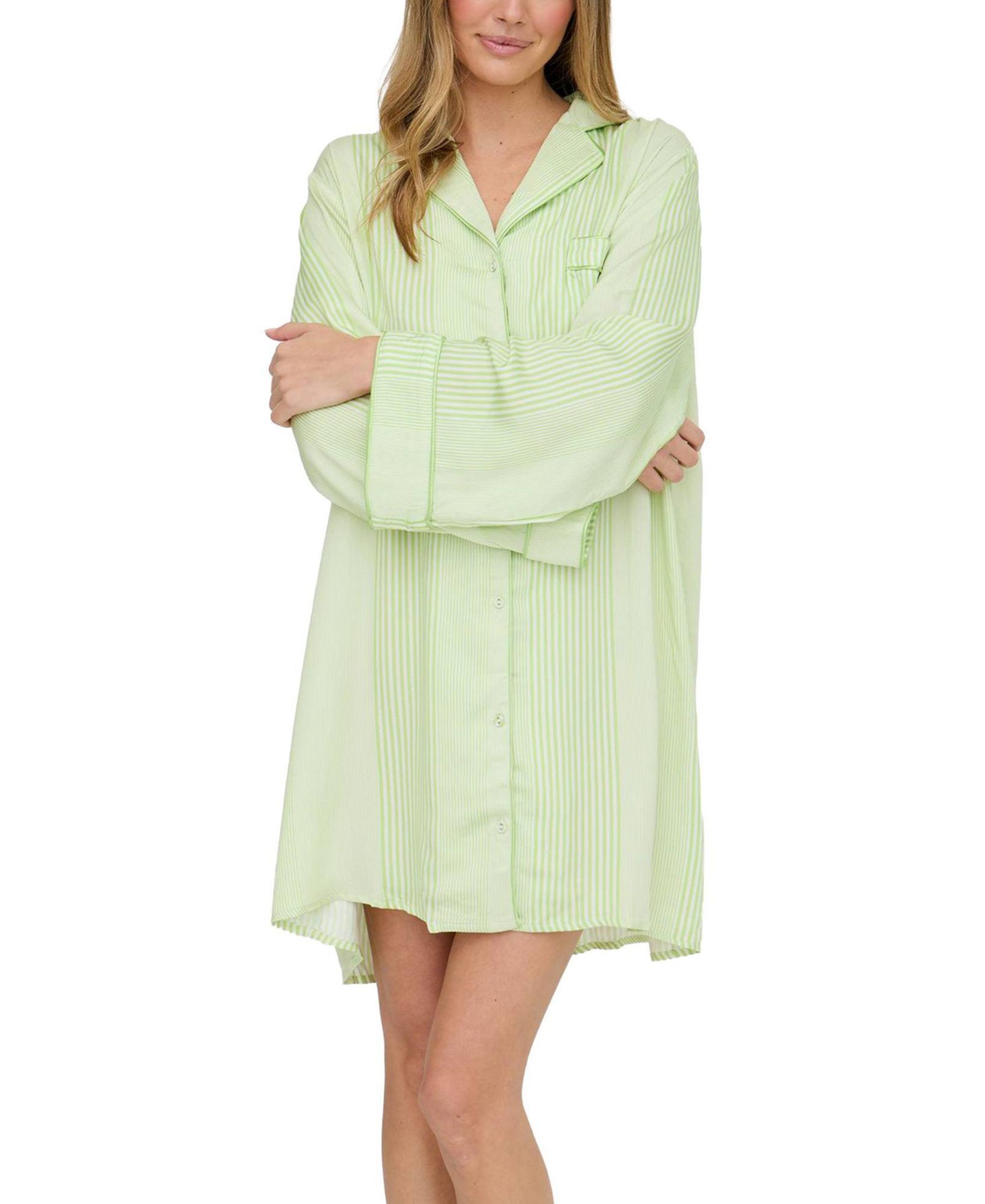 Женская ночная рубашка Lily and Lionel London Simone Long Sleeve