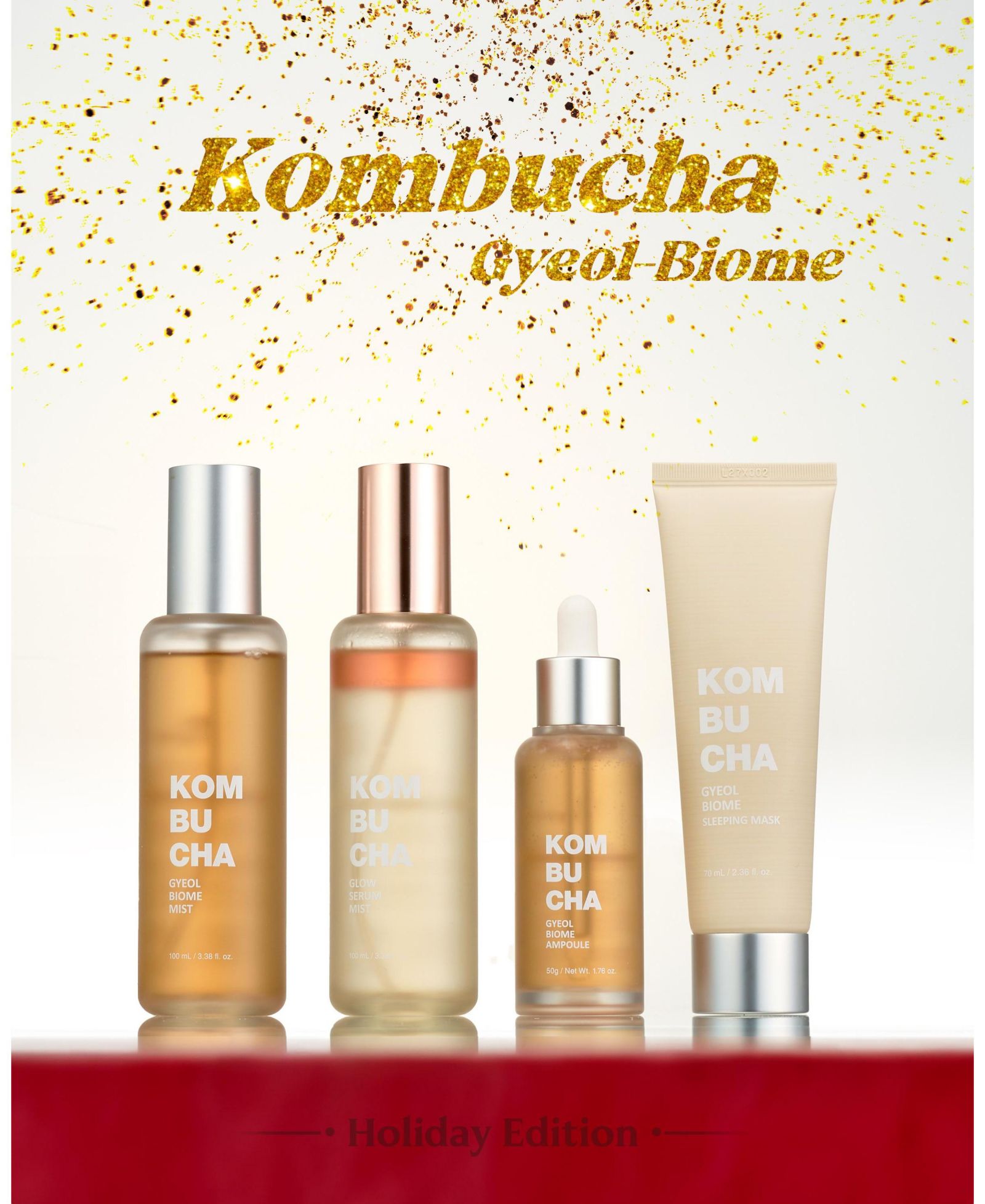 Набор SIIA COSMETICS Kombucha Radiance Ritual, 4 шт