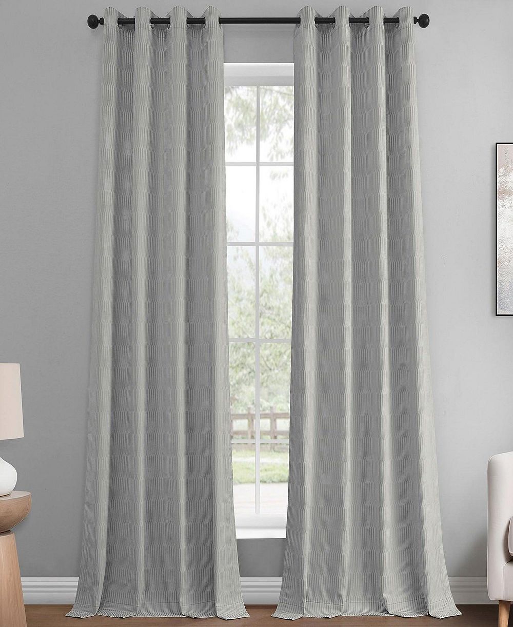 Штора Half Price Drapes Abstract Grommet Lounge Embossed Velvet Room Darkening