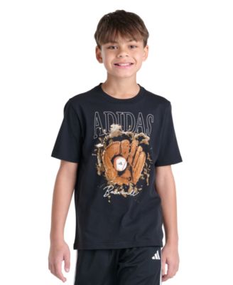 adidas Boys' 8-20 Short-Sleeve Photoreal Baseball Glove T-Shirt