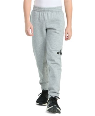 adidas Boys' 8-20 Elastic Waistband Essential Fleece Heather Pant