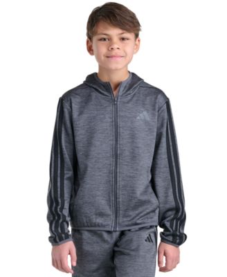adidas Boys' 8-20 Long-Sleeve Hooded Jacket