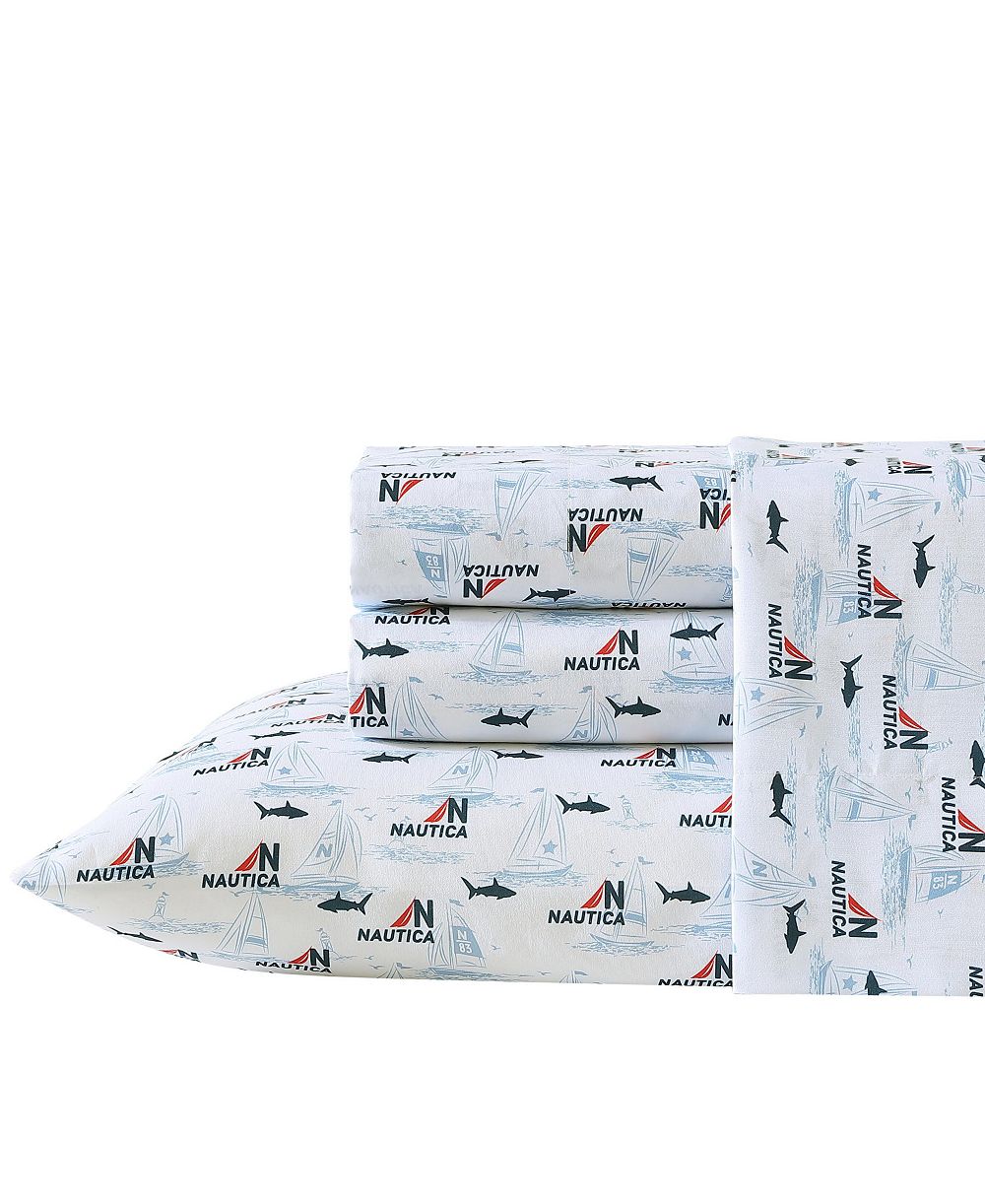 Комплект из 3 предметов Nautica Caspian Whales Microfiber, Twin XL
