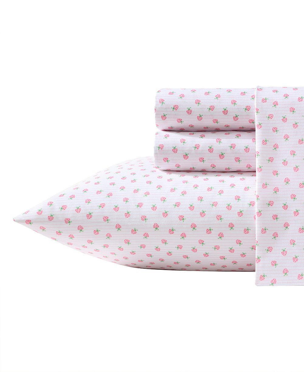 Laura Ashley Комплект постельного белья из микрофибры Sweet Lady Bugs, Twin XL