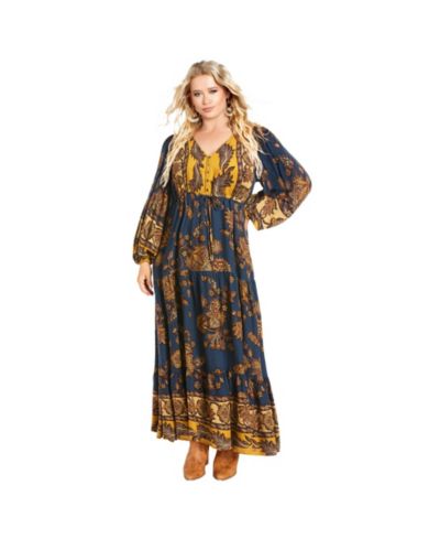 Женское платье макси Ellery Long Sleeve Avenue Plus Size