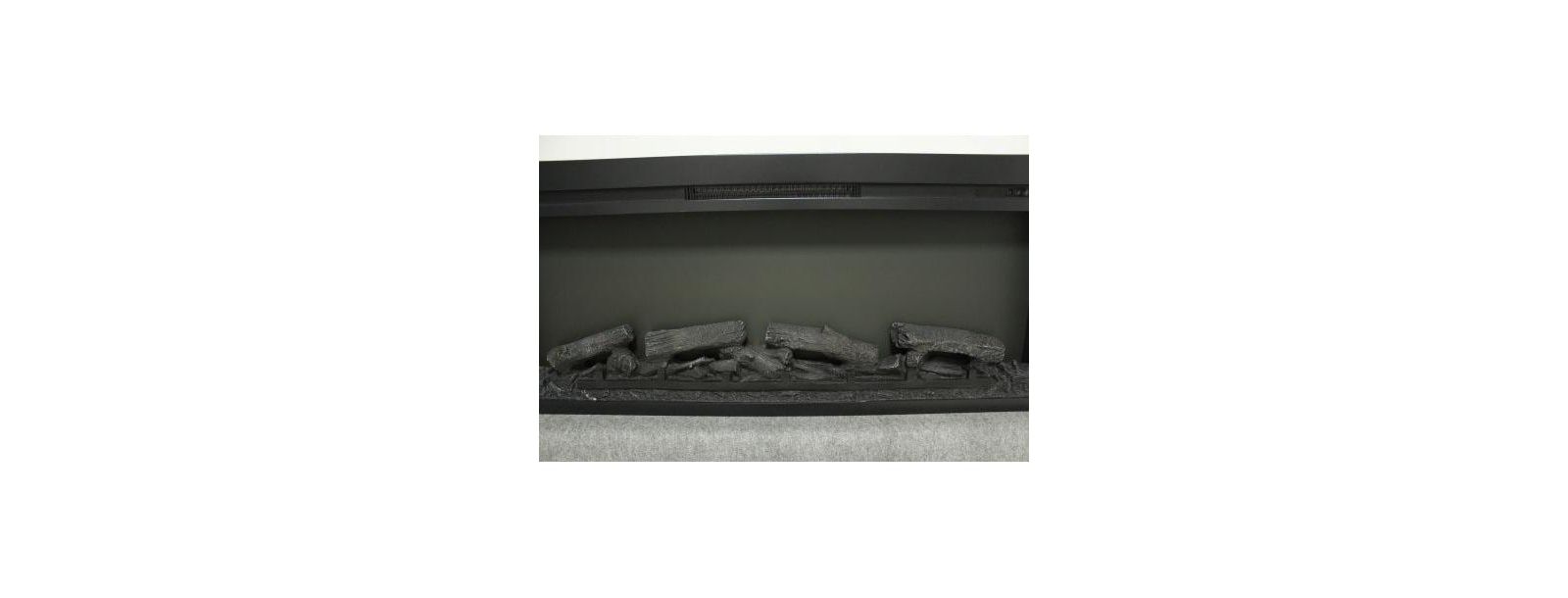 Flynama 44 inch wall recessed electric fireplace with remote and Imitation Flame , LED light heater