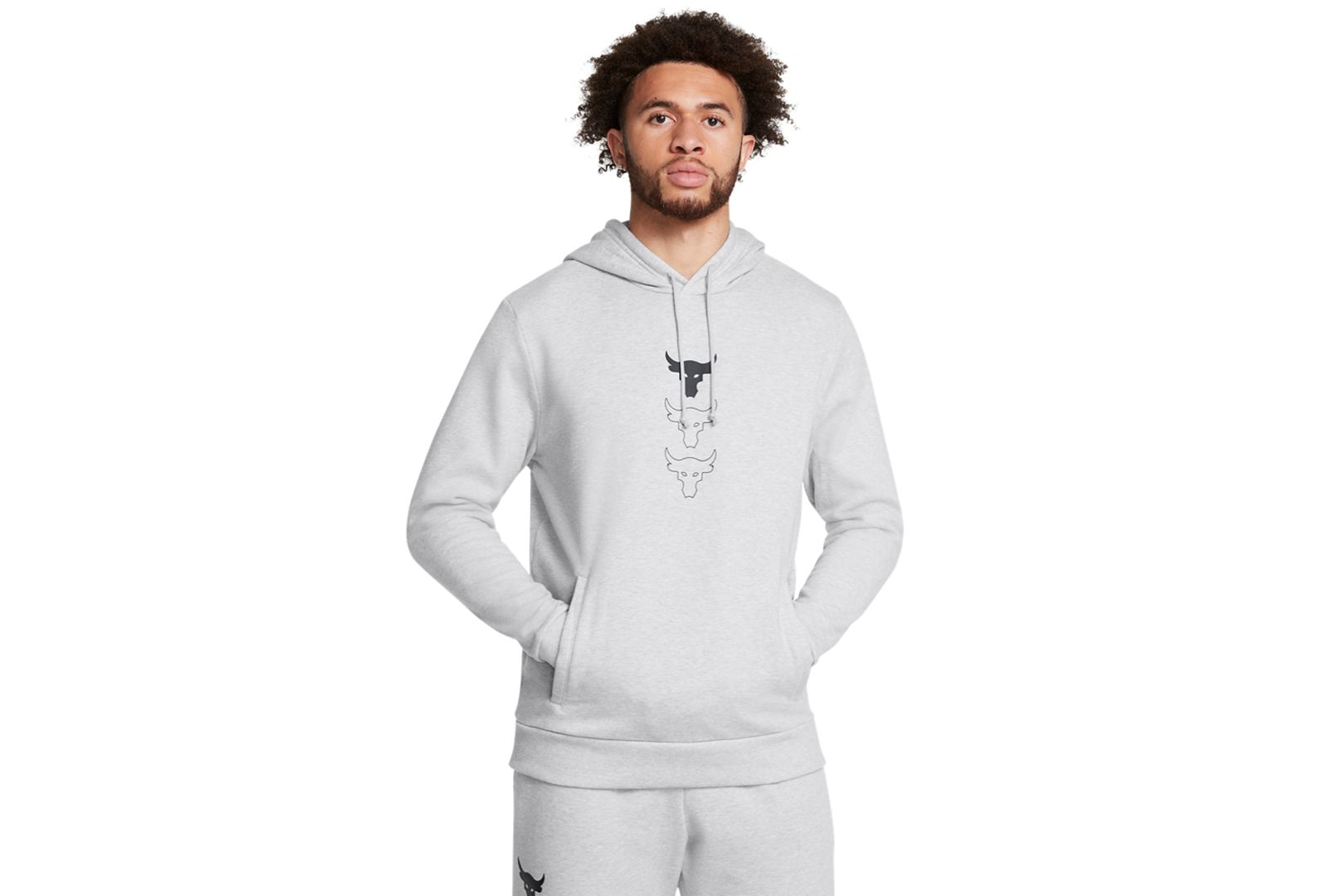 Under Armour Мужской Project Rock Rival Regular-Fit Hoodie