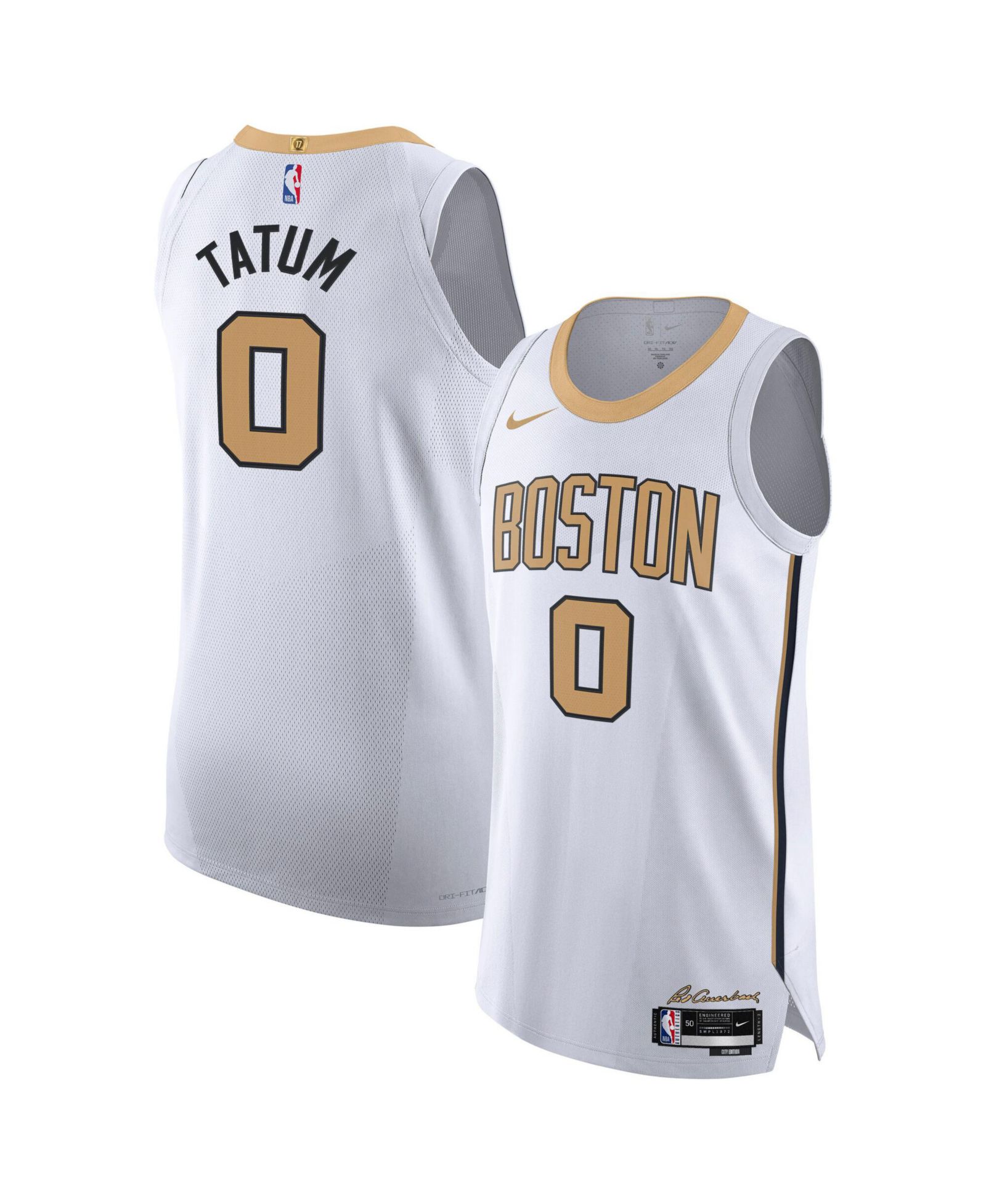 Джерси Nike Jayson Tatum White Boston Celtics 2025/26 City Edition Authentic для мужчин и женщин