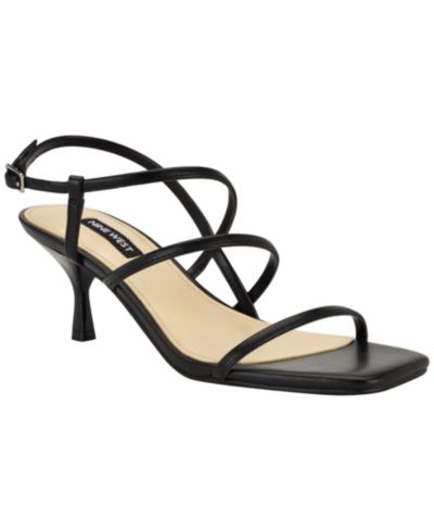 Nine West Women's Hindy Strappy Kitten Heel Dress Sandals