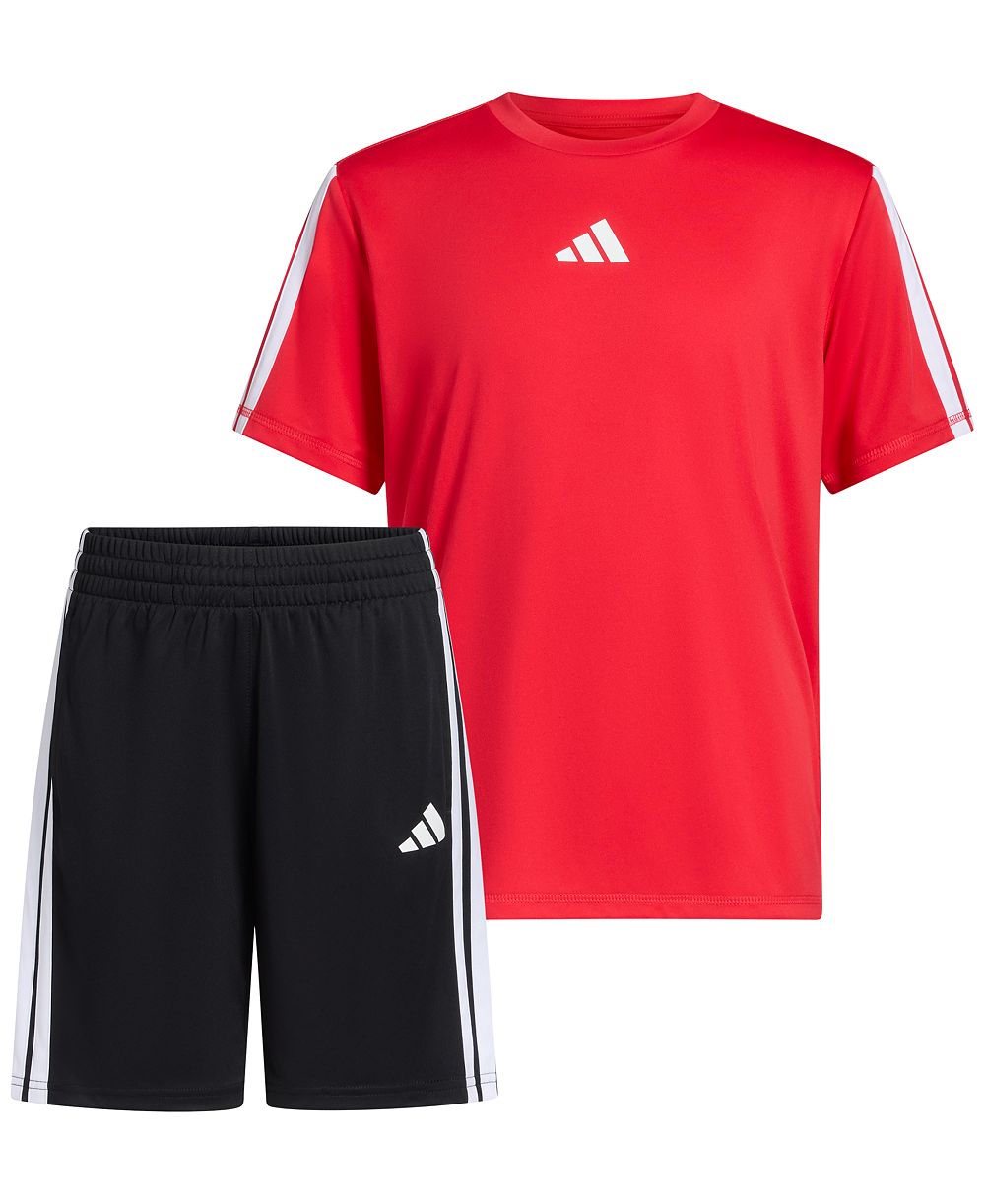 Комплект из 2 предметов для мальчиков: футболка с коротким рукавом и шорты adidas