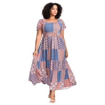 Женское платье AVENUE Plus Size Sophia Shirred Bodice Maxi
